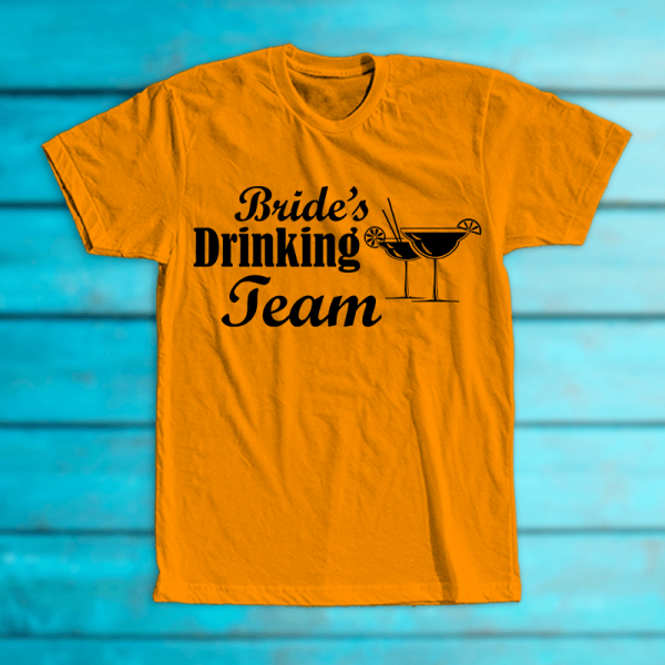 Tricou "Bride's drinking team"