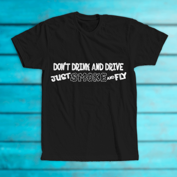 Tricou "Smoke and fly"